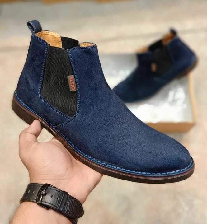 Aldo Chelsea Boots For Menz {Navy Blue } uploaded by business on 5/5/2021