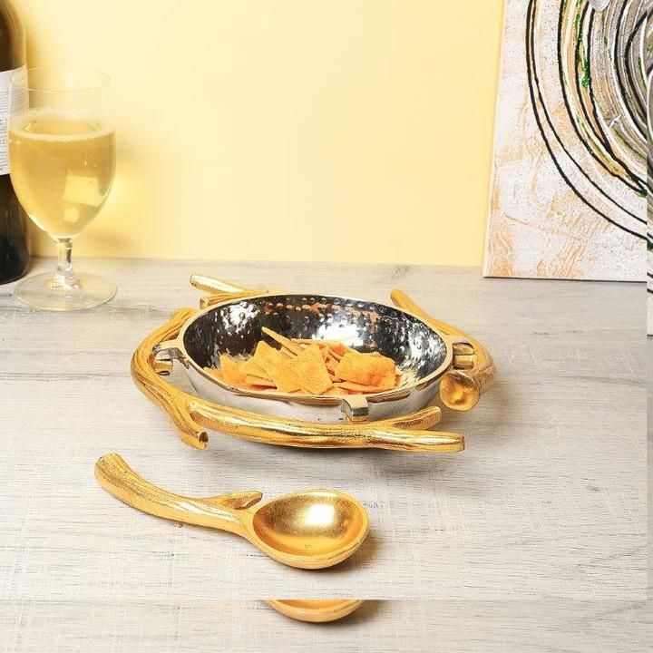 Aluminium Round Spoon Dish Platter - Rishan Lifestyle uploaded by RS Sales on 5/5/2021