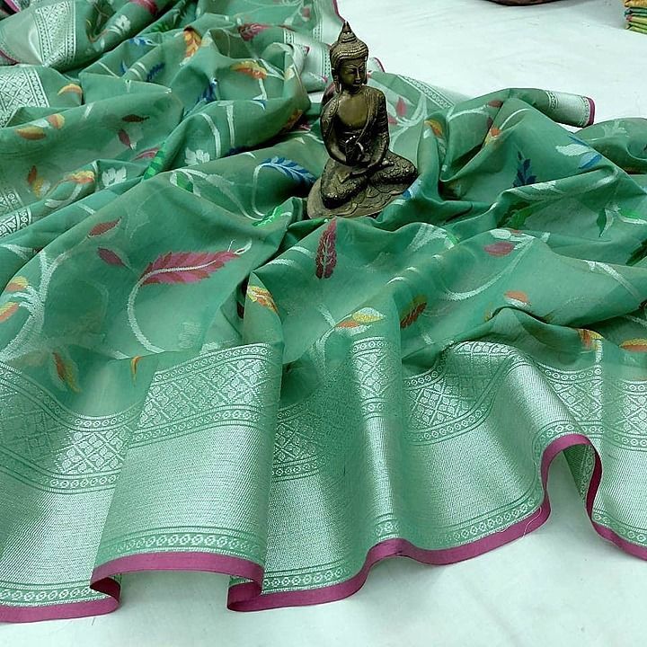 Banarasi sarees cottun silk soft shini uploaded by Banarsi sarees silk  on 7/31/2020