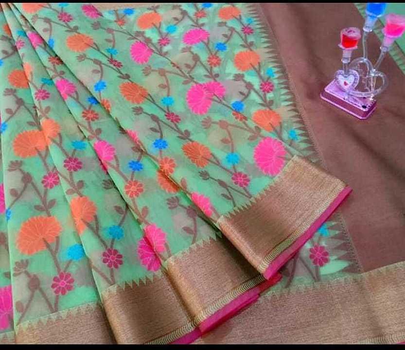 Post image Banarasi sarees Cora silk meena sarees soft and silki shine wathsap 8881148980