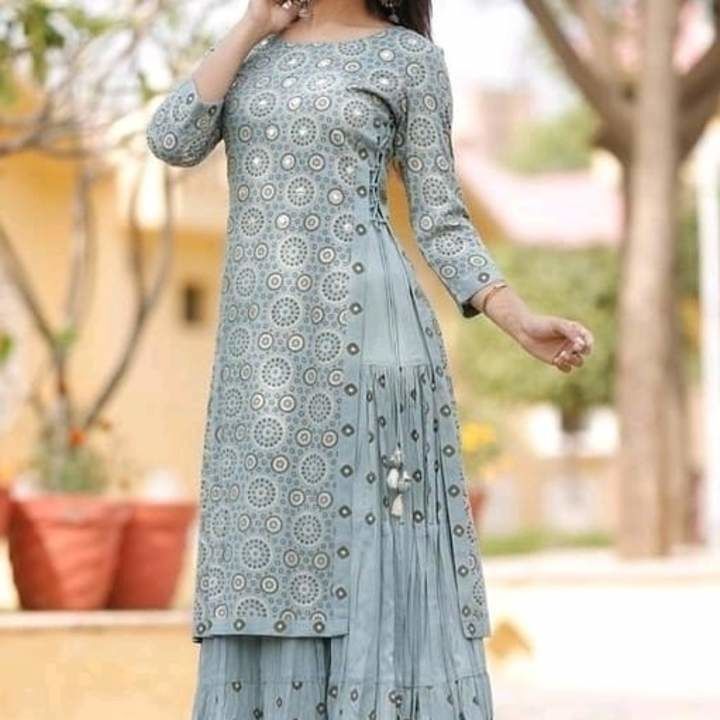 Double layered kurti uploaded by business on 5/5/2021