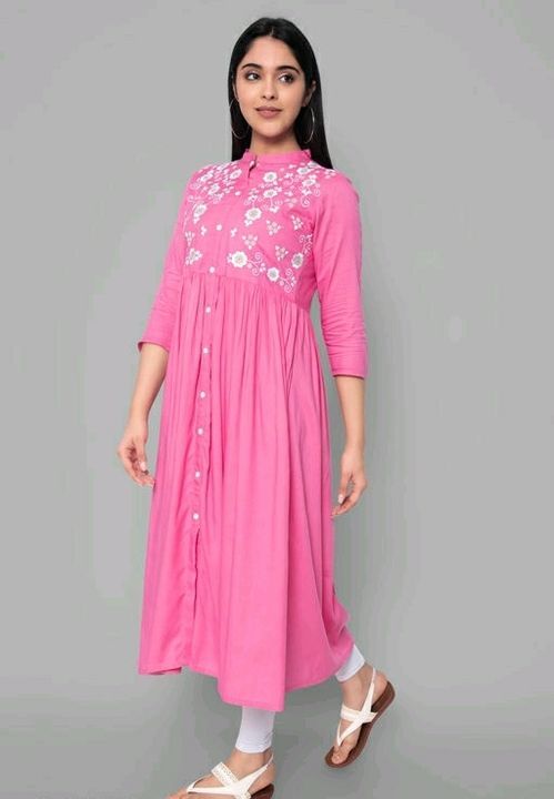 Rayon kurti with plazzo uploaded by business on 5/5/2021