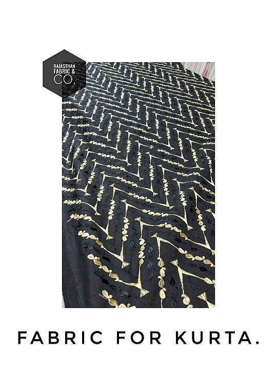 WORK KURTA FABRIC.
.
SPECIALLY FOR MARRIAGE OR EID .
.
RATE IS 350 RS OER METER. uploaded by business on 7/31/2020