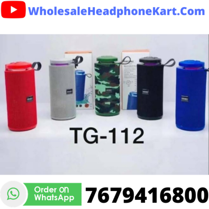 TG-112 Portable Bluetooth Speaker WHK350 uploaded by HeadphoneKart.in on 5/5/2021