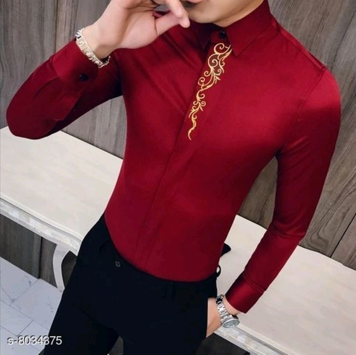 Party Wear mens shirt  uploaded by Radhey rani store on 5/5/2021