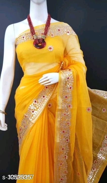 Charvi Voguish Sarees

Saree Fabric: Cotton Blend
Blouse: Running Blouse
Blouse Fabric: Cotton Blend uploaded by business on 5/6/2021