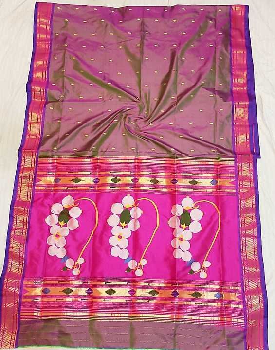 Post image Pure silk handloom paithani Saree