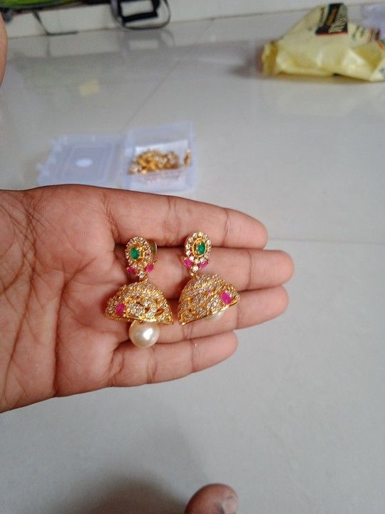 Cz earings uploaded by Amulya jewelry on 5/6/2021