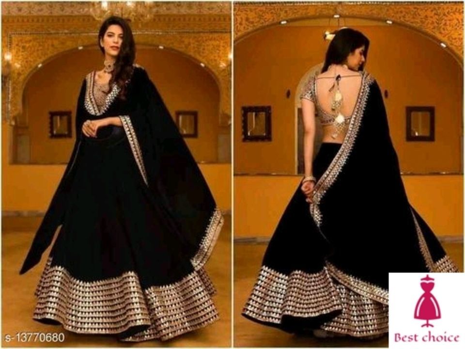 Partywear embroidered lehenga  uploaded by Best choice on 5/6/2021