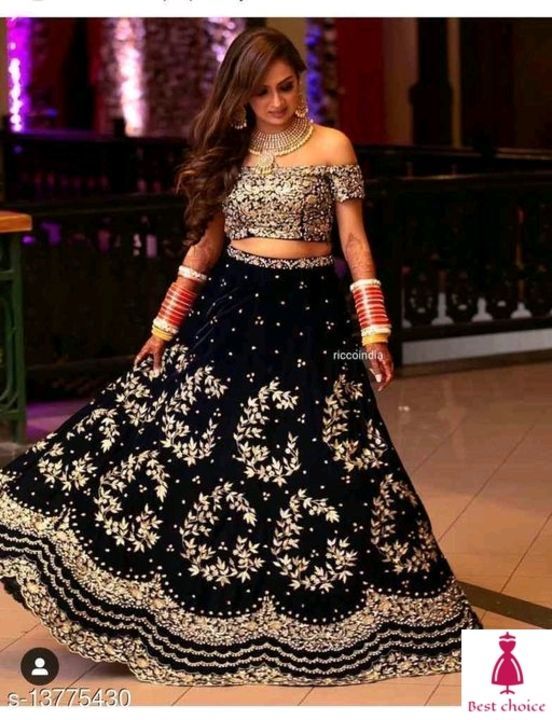Partywear embroidered lehenga  uploaded by Best choice on 5/6/2021