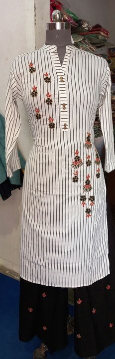 Kurti plazzo  uploaded by Shree jee suit collection on 5/6/2021