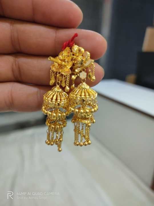 Gold Jhumki uploaded by business on 5/6/2021