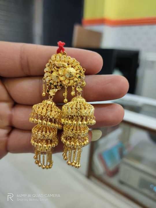 Gold Jhumki uploaded by business on 5/6/2021