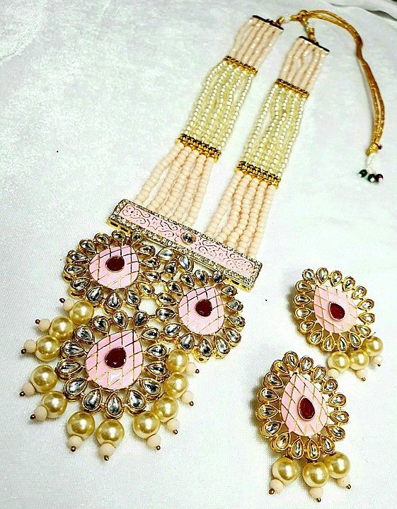 Post image Hey! Checkout my new collection called Kundan meenakri necklace set.