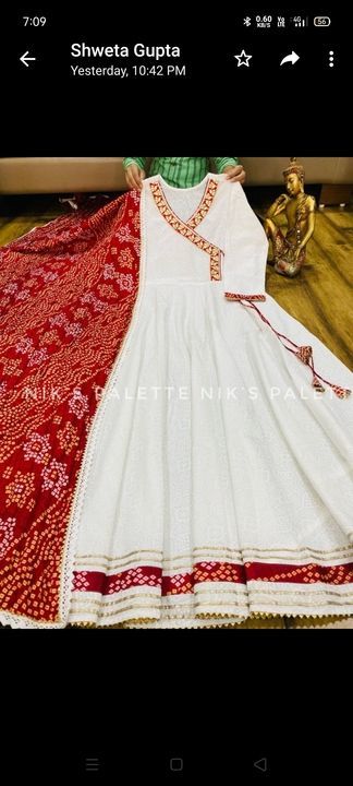 New Angrakha pattern kurti uploaded by Aarvi Fashion on 5/6/2021