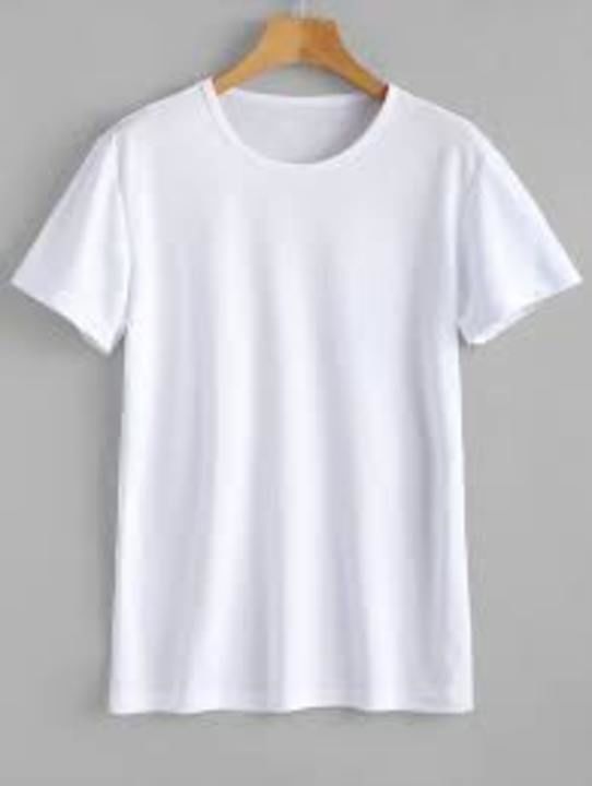 White Cotton T-Shirt uploaded by Sunil Enterprises on 5/6/2021