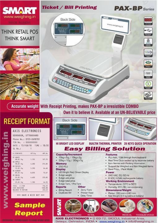 POS scale With ERP option uploaded by Natural Energy Transmit India on 5/6/2021