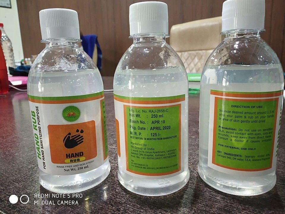 I well provide your marketing by Name on your Company / shop / farm name my product Hand sanitizer uploaded by PR Group OF India on 5/22/2020