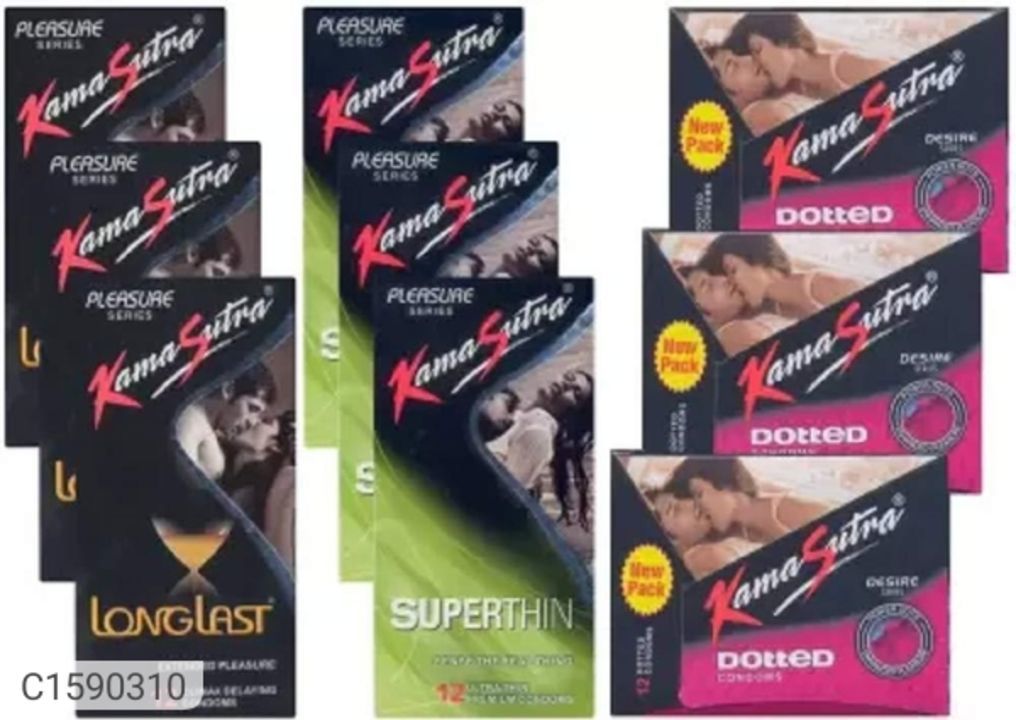 *Product Name:* Kamasutra Longlast, Superthin, Dotted Condoms (12 Piece Per Pack)(Pack of 9)

*Detai uploaded by ALLIBABA MART on 5/7/2021