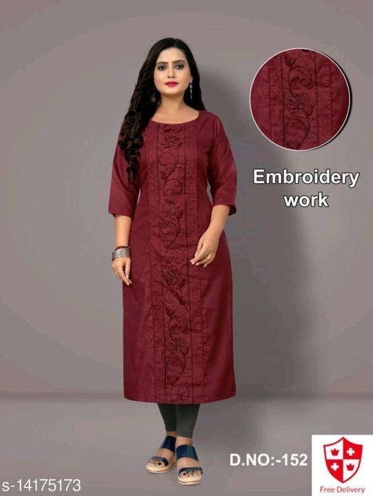 Trendy Fabulous Embroidered Plus Size Kurtis* uploaded by business on 5/7/2021