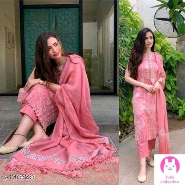 Kurti with pant and dupatta set uploaded by business on 5/7/2021