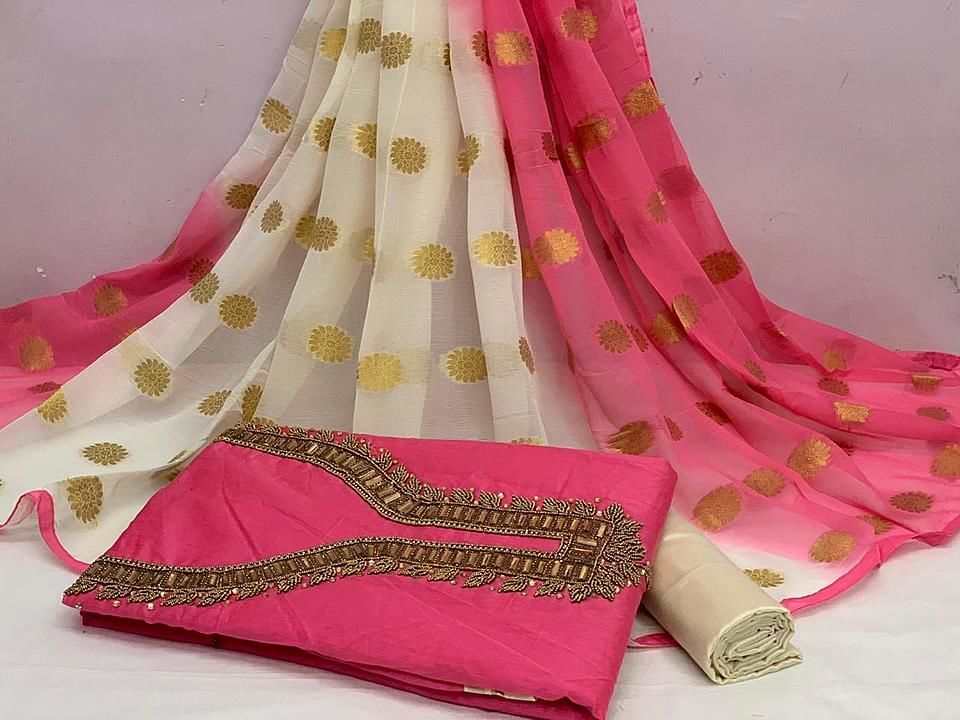 Modal chanderi cotton with handwork uploaded by business on 8/1/2020