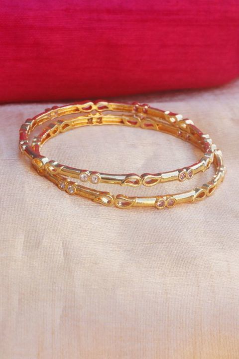 Gold Plated Bangles
 uploaded by Rakesh Textiles on 5/7/2021