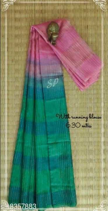 Organza semi silk saree uploaded by SR HANDLOOM on 5/7/2021