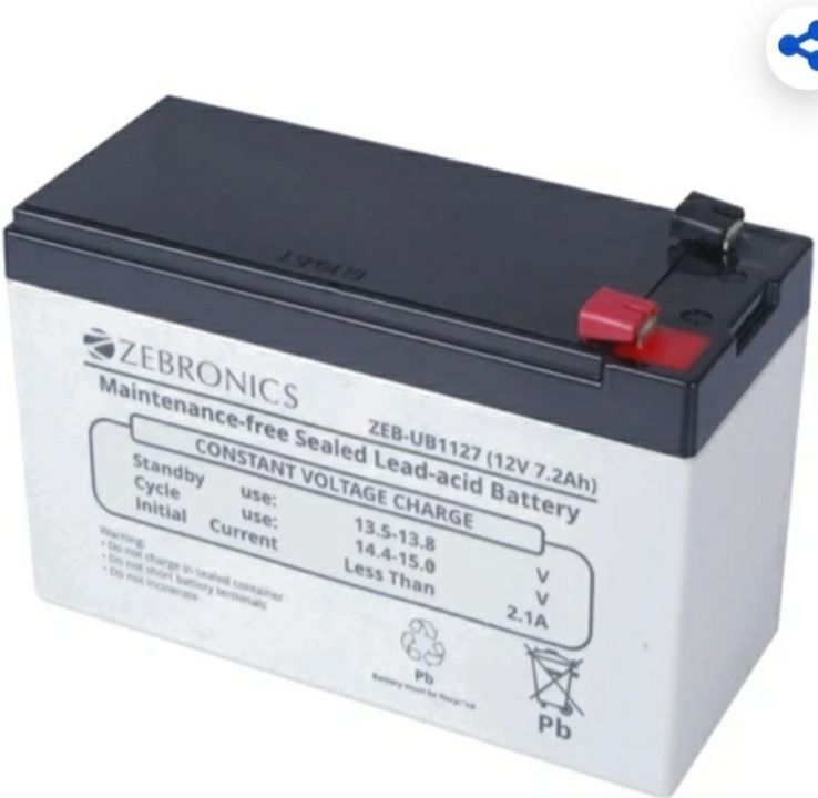 Zebronics 7ah ups battery uploaded by business on 5/7/2021