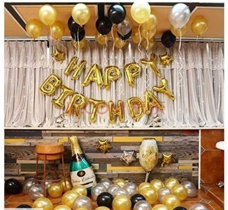 Happy Birthday Golden Lavish Combo - ( Pack of 60 )  uploaded by Myfashionfloor24.7  on 5/7/2021