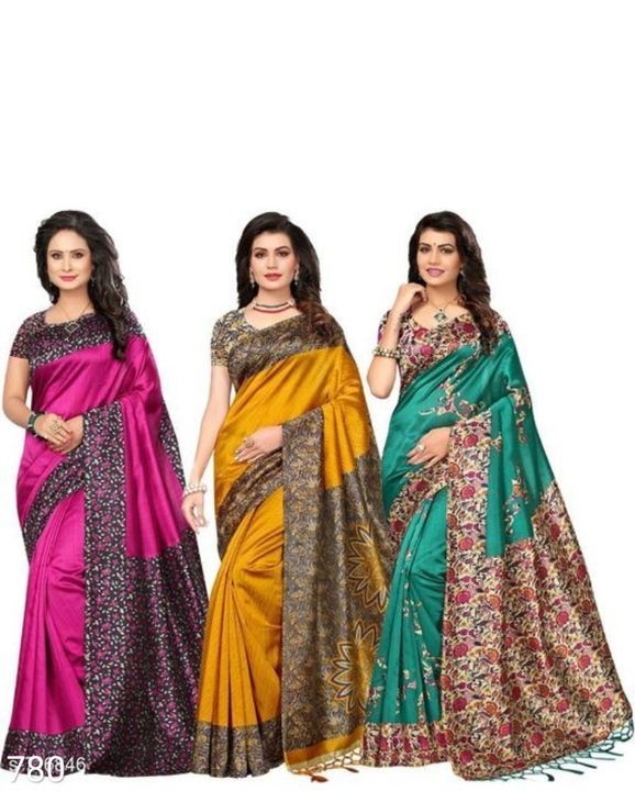 New silk saree uploaded by Amulya jewelry on 5/8/2021