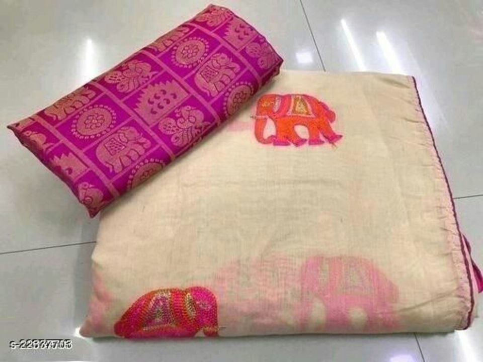 Fancy cotton silk saree uploaded by Manasi Corner 💕 on 5/8/2021