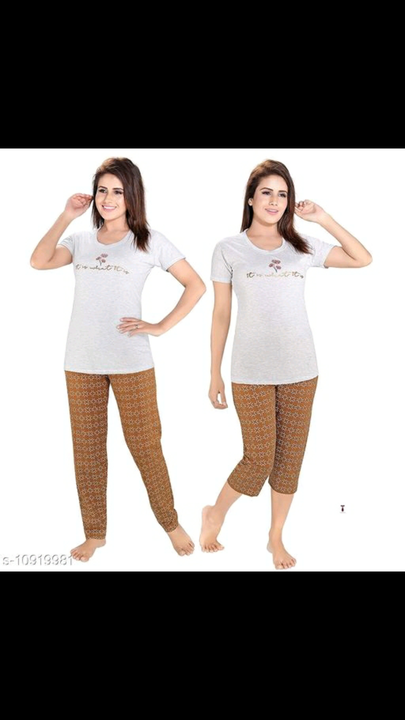 Women nightsuit uploaded by Rajwadi fashion  on 5/8/2021