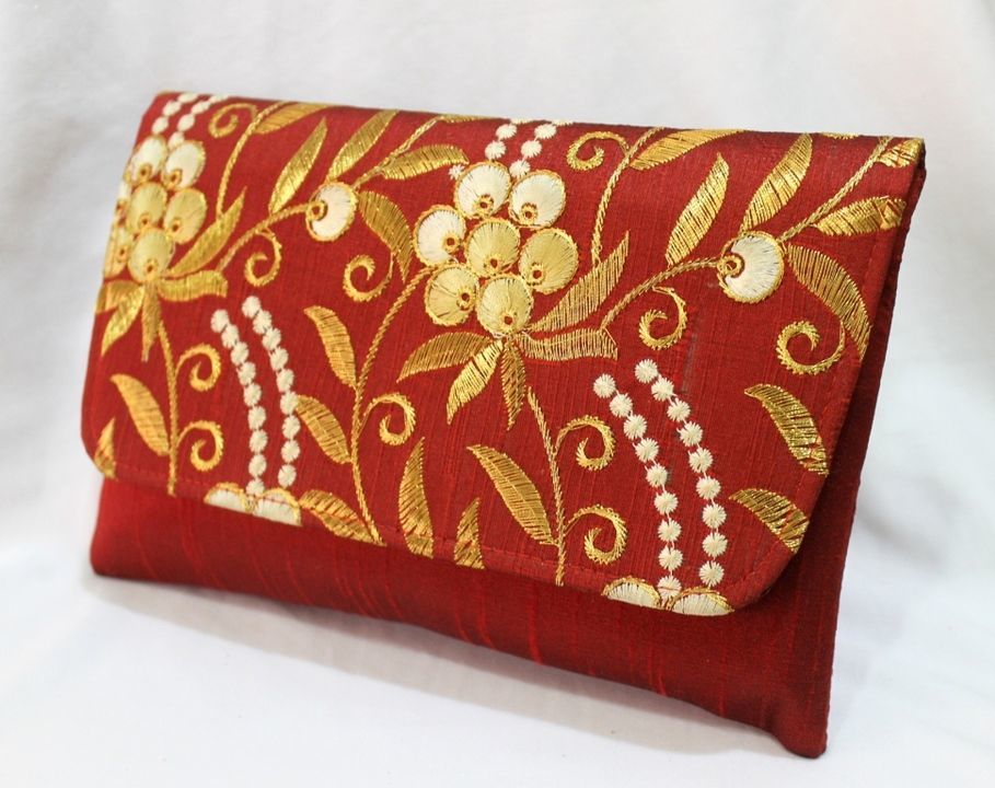 Embroidered sill clutch uploaded by Virgo Collections on 5/8/2021