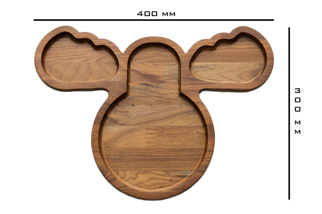 Wooden Kids Plate uploaded by Black Fox Art & Craft  on 5/8/2021