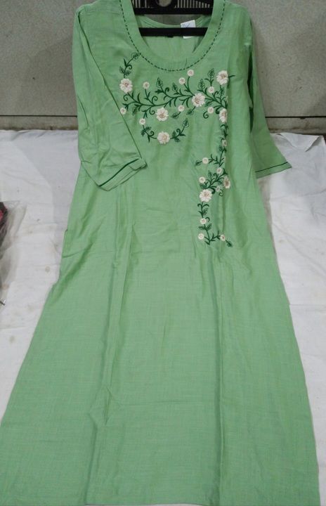 Embroidery kurti uploaded by business on 5/8/2021