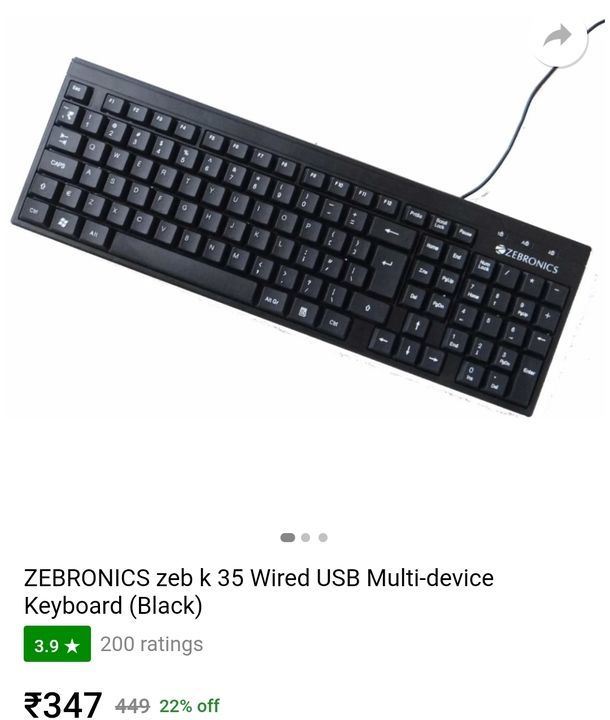 Zebronivs-k35 usb keyboard uploaded by Onsite enterprises on 5/8/2021