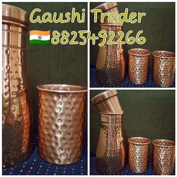 Bedside copper pot with tumblers uploaded by GAUSHI TRADER on 8/1/2020
