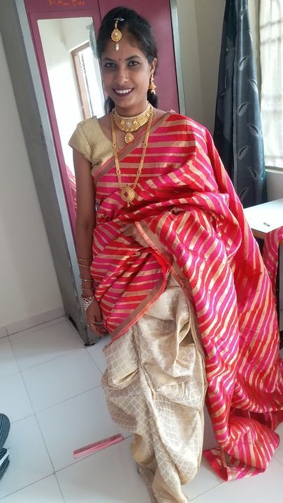 Navvaree brahmani style saree uploaded by Sarveshar on 5/9/2021