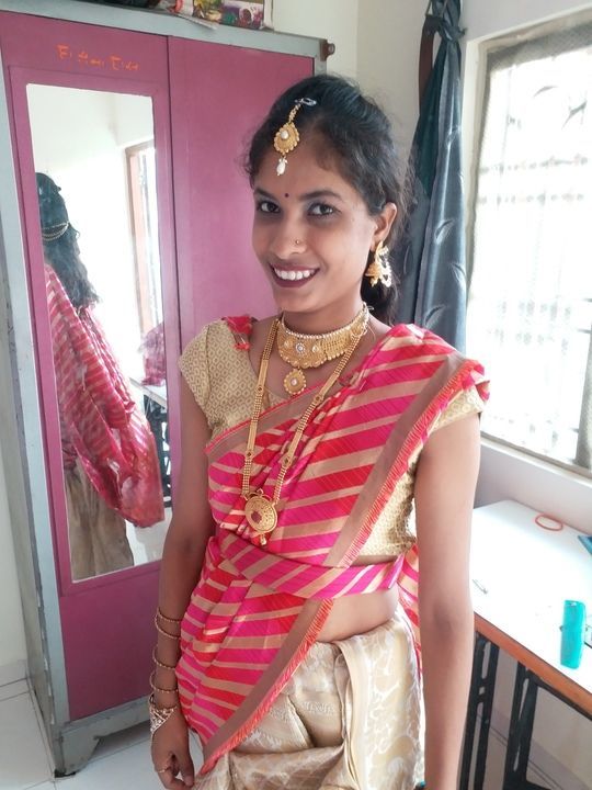 Navvaree brahmani style saree uploaded by Sarveshar on 5/9/2021