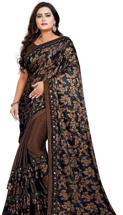 Ruffal saree uploaded by business on 5/9/2021