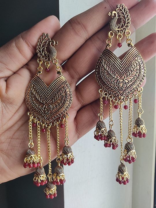 Traditional Classic Oxidized Earrings uploaded by business on 8/2/2020