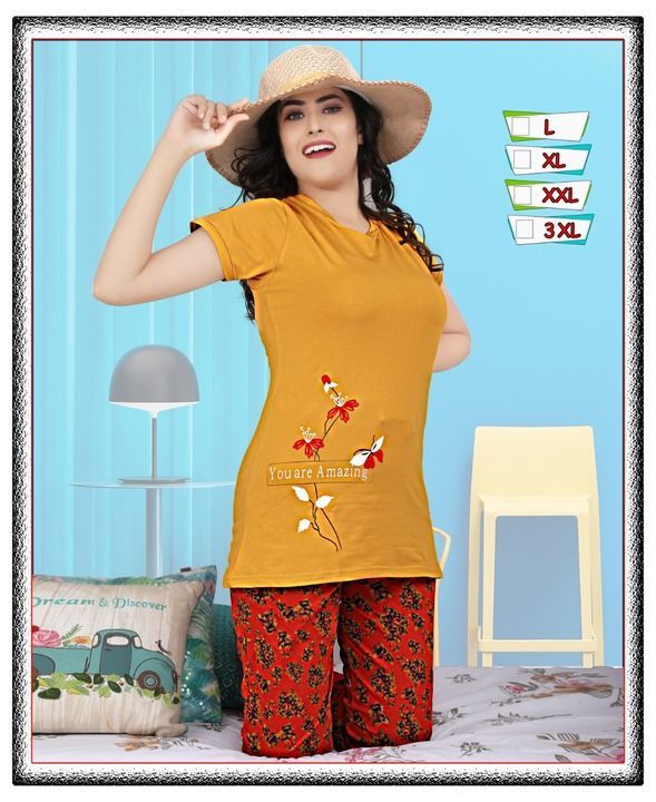 CAPRY NIGHT SUITS  uploaded by Deshana collection on 5/9/2021