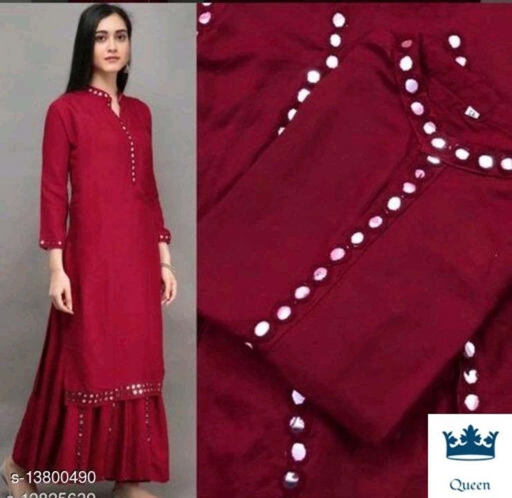 Kurti with plazoo uploaded by business on 5/10/2021