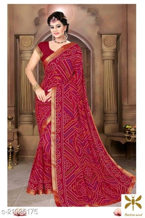 Georgette saree uploaded by business on 5/10/2021
