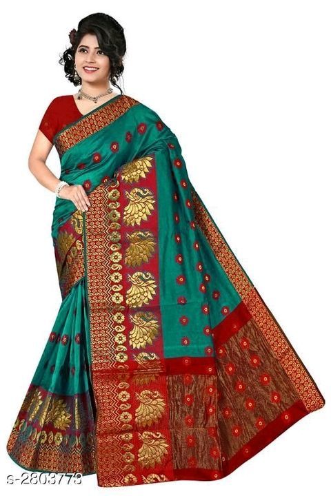 Catalog Name: *Tiya Attractive Banarasi Cotton Silk Sarees  uploaded by Padmini Shop on 5/10/2021