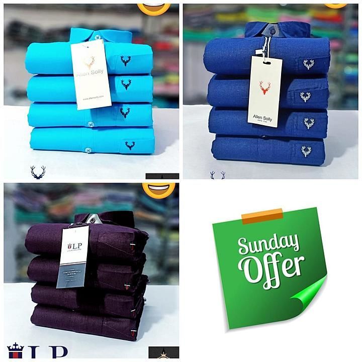 Post image Sunday combo offer
Buy 3 shirt only 1050 rupees with shipping
Buy 1 for 385 only