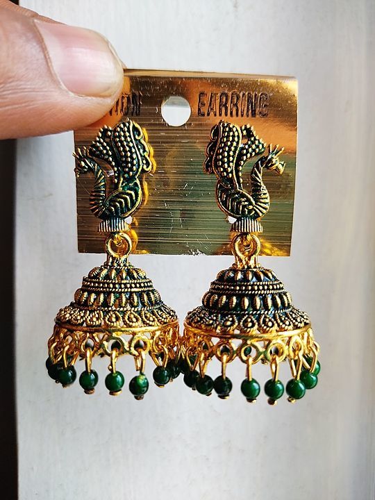 Post image Please Check out Our new Oxidized Beautiful Peacock Jhumka Earrings Sets at Reasonable Price. 

#AGiftForHer😍😍

Shipping all over India.
DM/WhatsApp :- 9731790750
    Paytm/Google Pay/Phone Pay
    COD Available (65Rs Delivery + 50Rs Extra) 

For Daily Update please join out whatsApp Group. 
https://chat.whatsapp.com/DfNGPRJbvSuHs2R03d9n1z

STAY 🏠 &amp; STAY SAFE