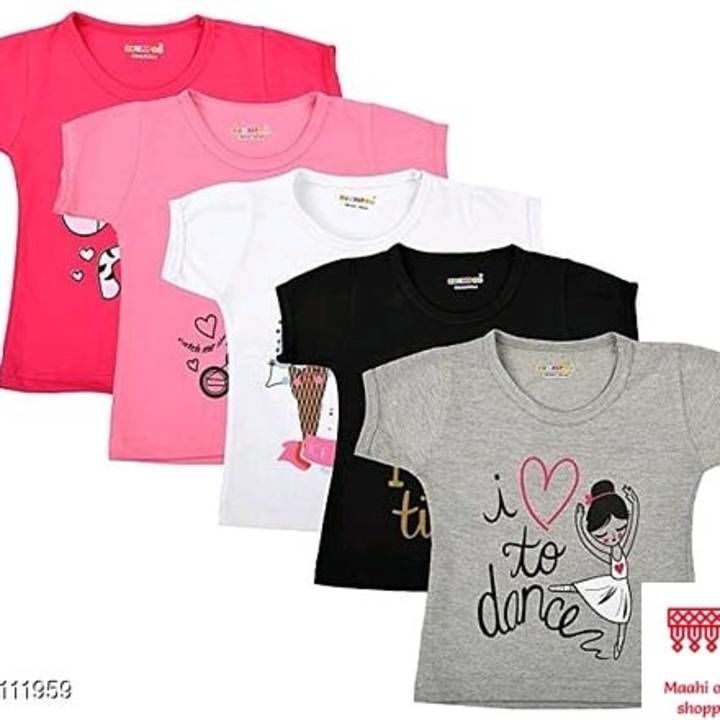 Girls T-shirt uploaded by Maahi online shopping on 5/10/2021