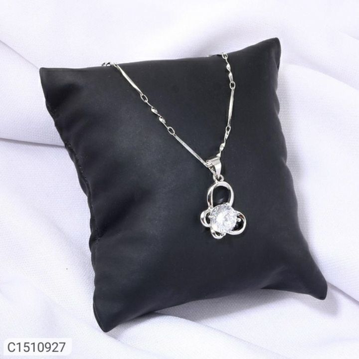 Trendy Silver Plated & Diamond Pendant With Chain Vol-2 uploaded by Sadhu store on 5/11/2021